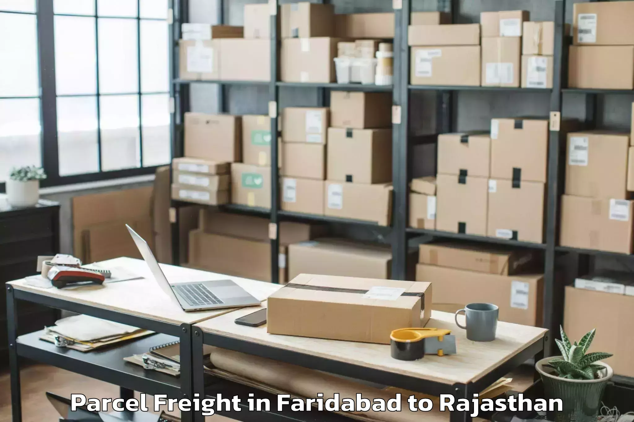 Quality Faridabad to Banasthali Vidyapith Parcel Freight